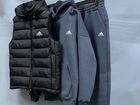 Спортивный костюм Adidas тройка на флисе + жилетка объявление продам