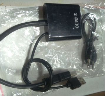 Адаптер hdmi-VGA для PS4 с внешним питанием
