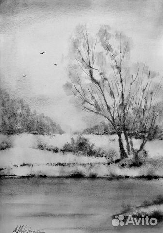 Картина акварелью 