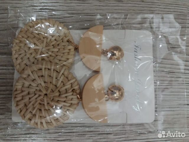 Плетеные серьги