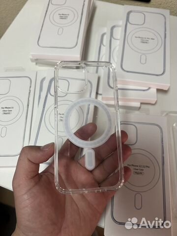 Чехол прозрачный на iPhone MagSafe