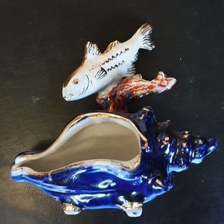 Статуэтка ракушка и рыбка