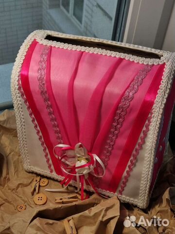 Свадебный сундучок для сбора денег