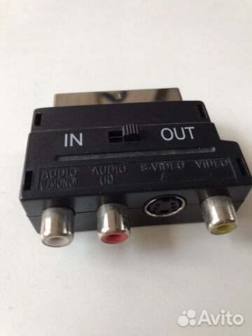 Переходник scart * 3хrca, S-video