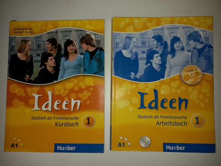 Учебник+рабочая тетрадь по немецкому языку Ideen