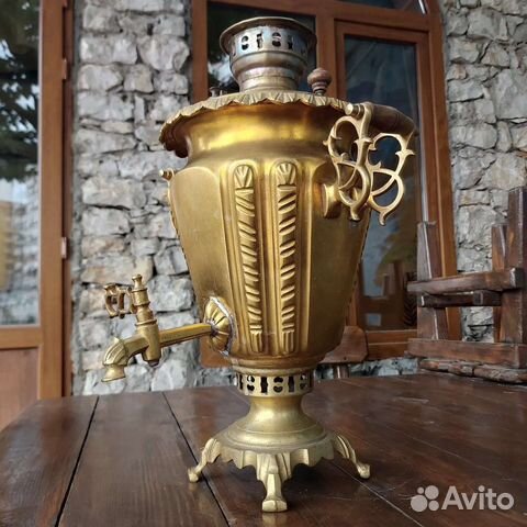 Самовар антикварный на дровах