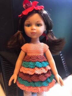 Вязаная одежда для кукол Paola Reina 32см,handmade