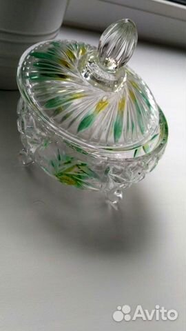 Хрустальная сахарница