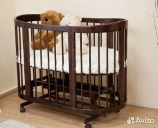 Овальная кроватка-трансформер 8 в 1 « Паулина-2»