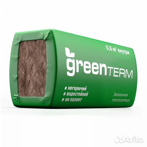 Теплоизоляция, утеплитель greenterm, тисма