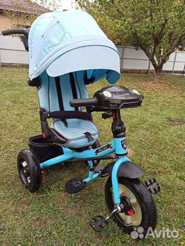 Детский складной велосипед с ручкой