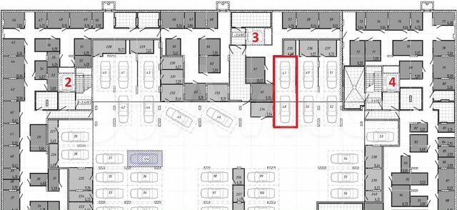 Машиноместо, 26 м²