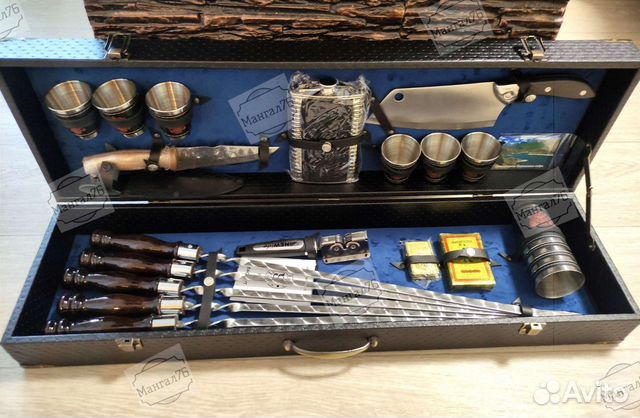 Мужской подарочный набор шампуров