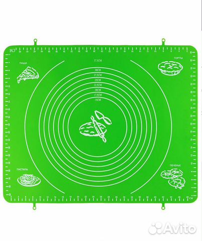 Силиконовый коврик для раскатывания теста, 30х40