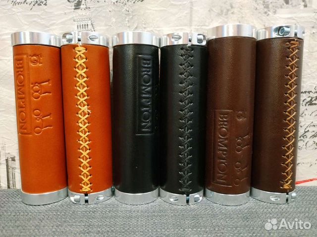 Грипсы brompton из натуральной кожи