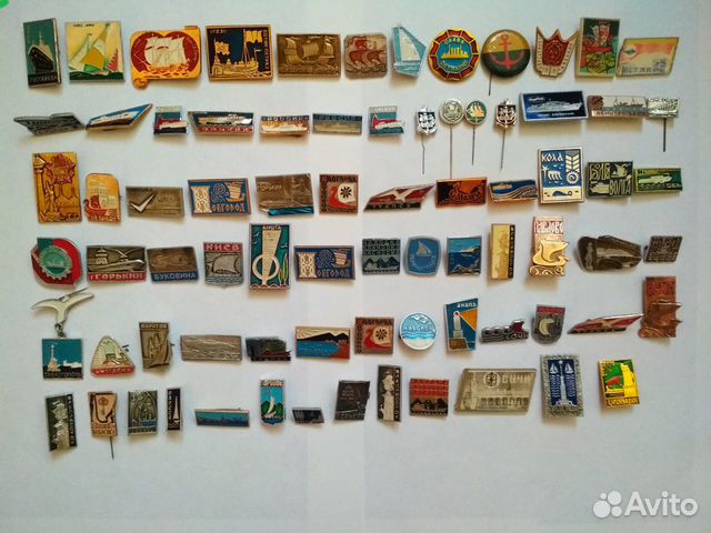 Значки СССР. Флот, корабль, парусник 2