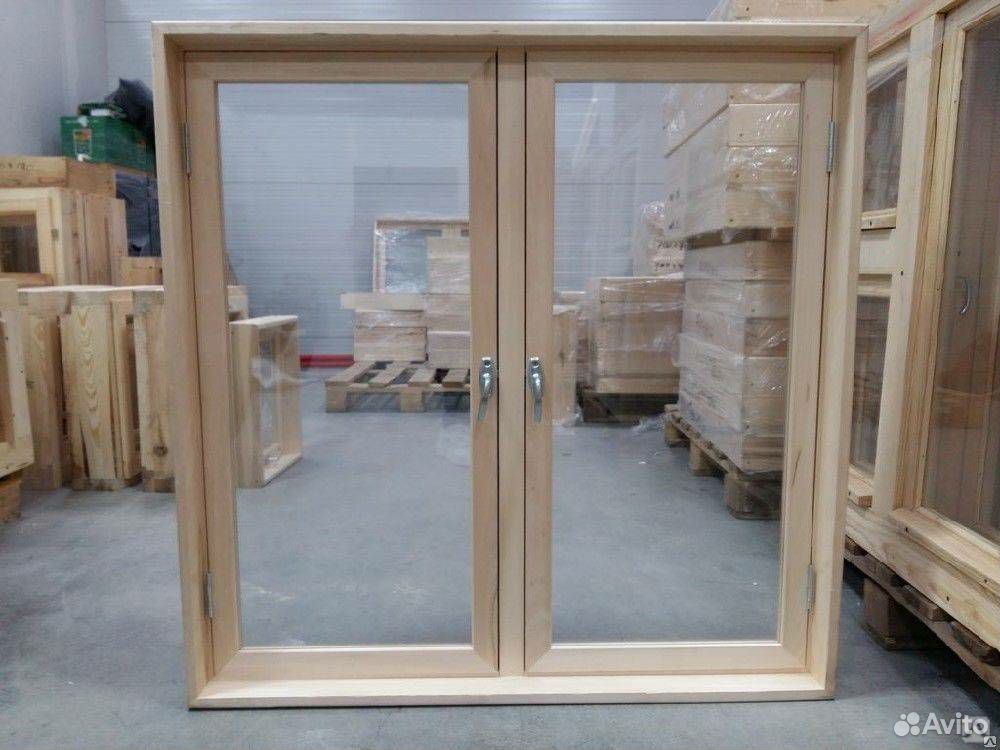 Деревянные окна с одинарным остеклением