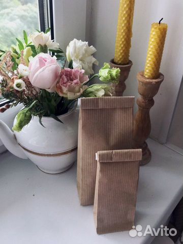 Крафт пакет для чая или кофе на 50 г