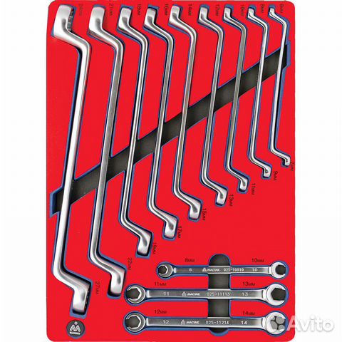 Набор накидных И разрезных ключей