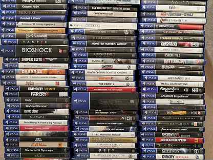 Коллекция дисков для PS4 продажа-прокат-обмен
