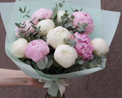 Букет пионов 5 9 11 13 15 с доставкой