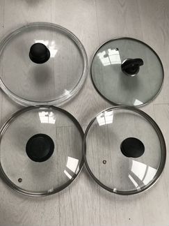 Крышки стеклянные и металлические для кастрюль