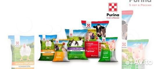 Корм. Пурина. зцм. Комбикорм для животных