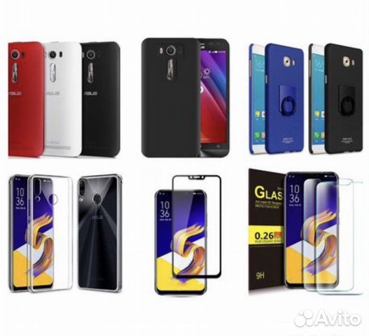 Чехол, стекло на Asus Zenfone
