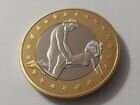 Монета 6 sex euros в капсуле новая