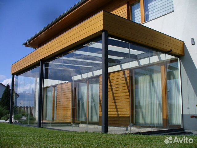 Безрамное остекление без порога