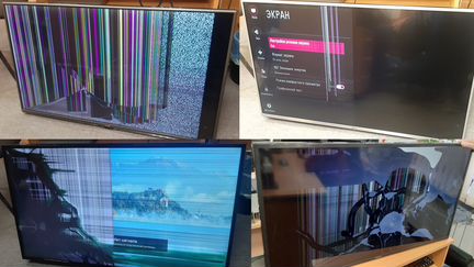 ЖК телевизоры в разборе и целиком