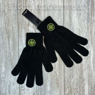 Перчатки мужские Stone Island вязанные