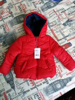 Новая красная осенняя куртка mothercare