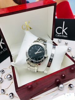 Жен набор Calvin Klein часы + браслет новый