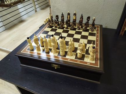 Шахматы ледовая битва в ларце