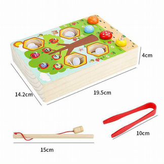 Сортер рыбалка Пчёлки и магнитные червячки