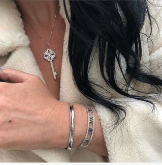 Браслет Тиффани ключ Tiffany серебро