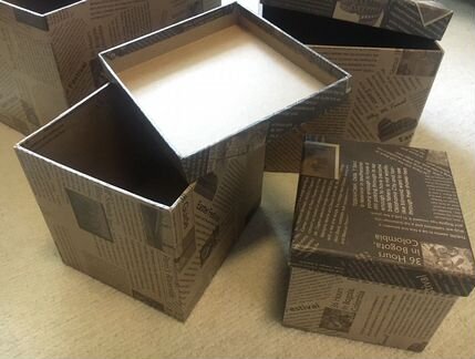 Подарочные коробки (набор из 4-х штук)