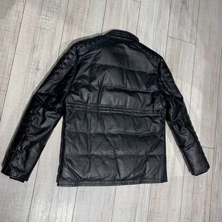 Пуховик кожаный prada (50,52)