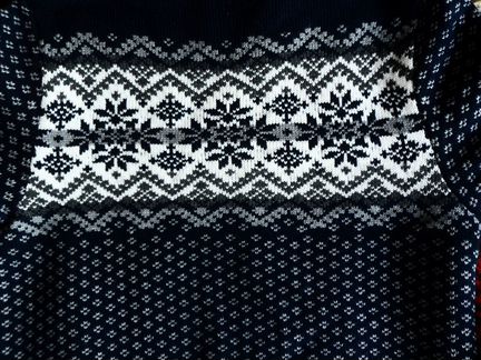 Эстонский мужской свитер шерсть размер XL