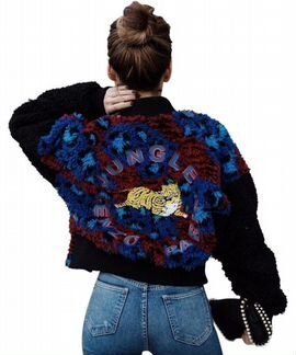 Тёплый бомбер H&M x Kenzo