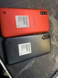 Samsung galaxy a01 2/16 black &red