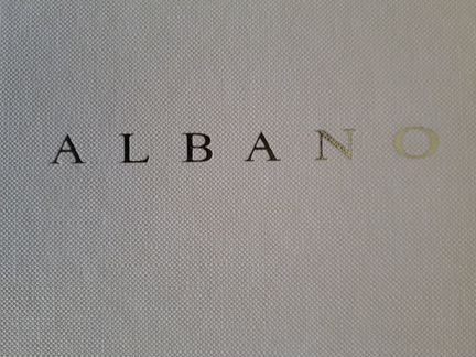 Клатч albano серый, атласный шелк, оригинал