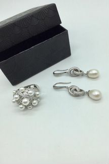 Коллекция Chanel. серьги. кольцо