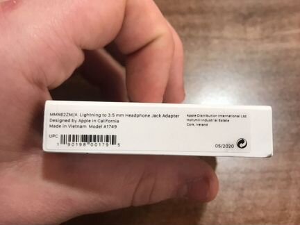 Адаптер (переходник) apple lightning/3.5mm OR