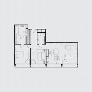 2-к апартаменты, 98.8 м², 9/12 эт.