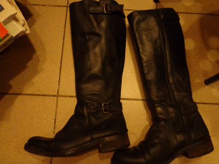 Италия-2пары) Сапоги высокие кожа gant и ботфорты