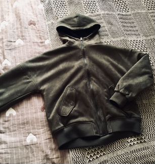 Куртка бомбер из искусственной замши