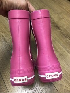 Сапоги резиновые Crocs j1 размер 31-32