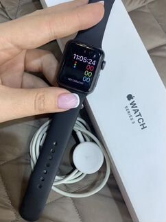 Часы apple watch 3 38 mm чёрные